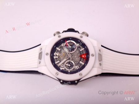 Super Clone Hublot Big Bang Unico White Ceramic Men Watch HUB1220 Movement